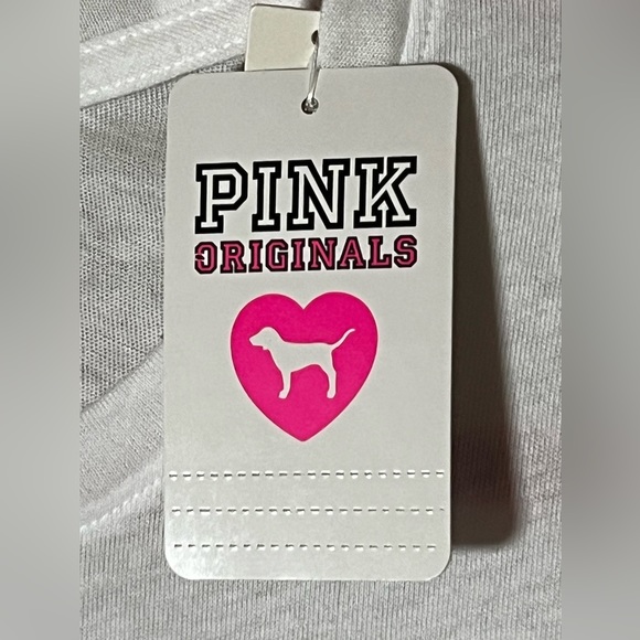 NWT VS PINK Originals Short Sleeve Campus Tee - Picture 6 of 7